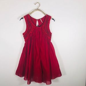 free people burgundy dress